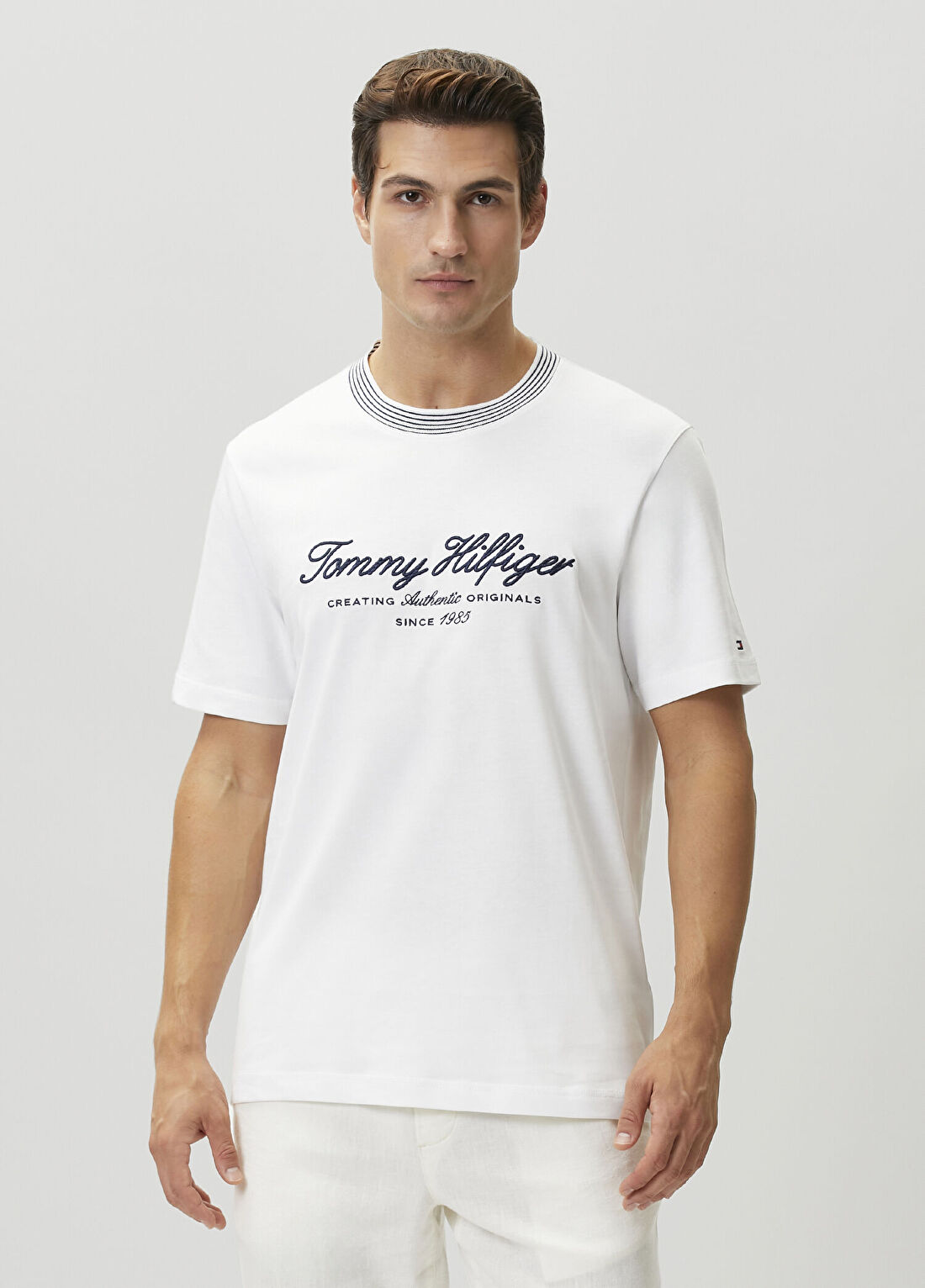Tommy Hilfiger Regular Fit Beyaz T-shirt