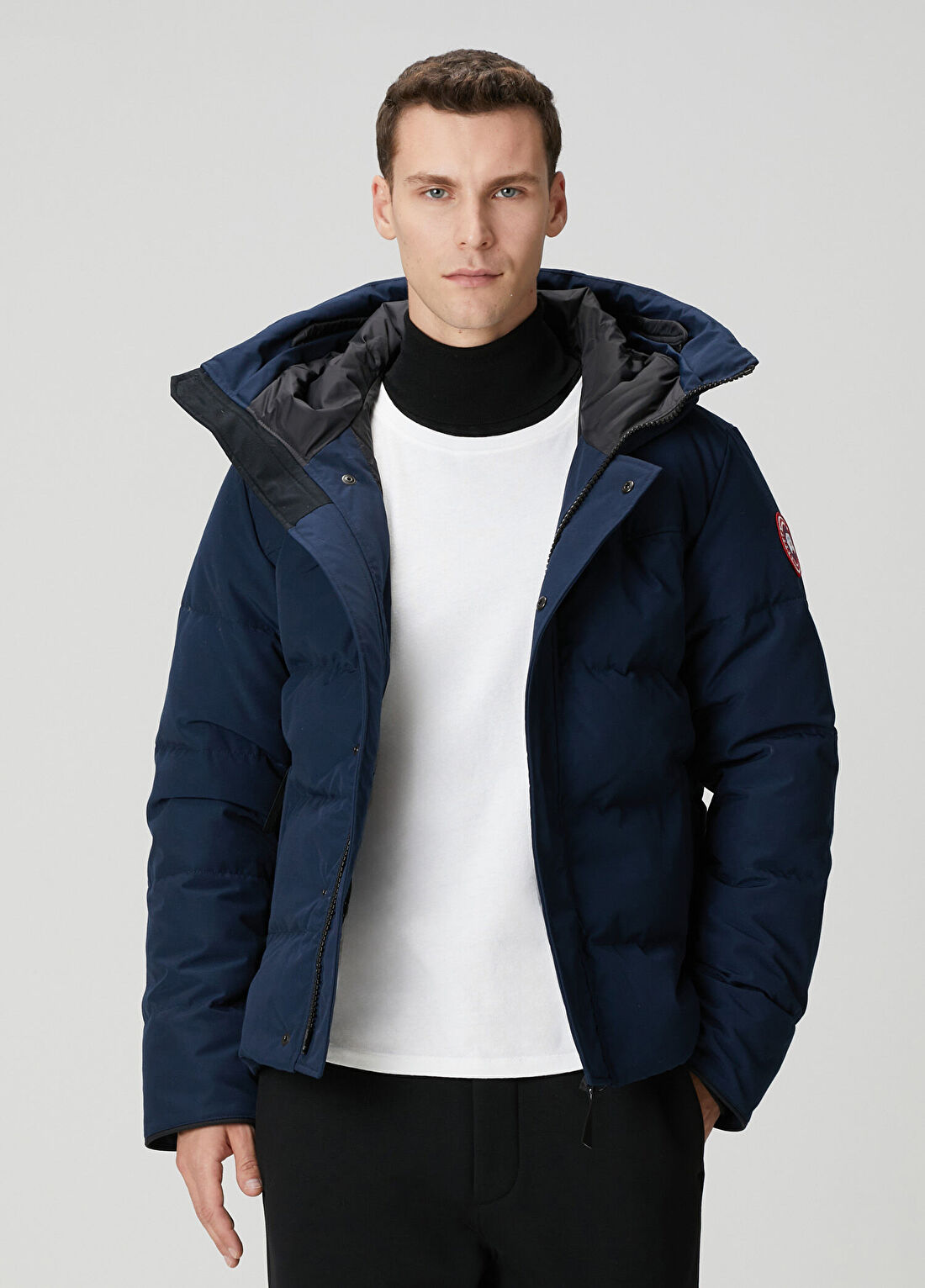 Canada Goose MacMillan Lacivert Kapüşonlu Parka