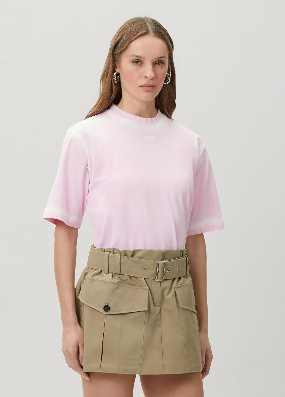 Off-White Açık Pembe T-shirt