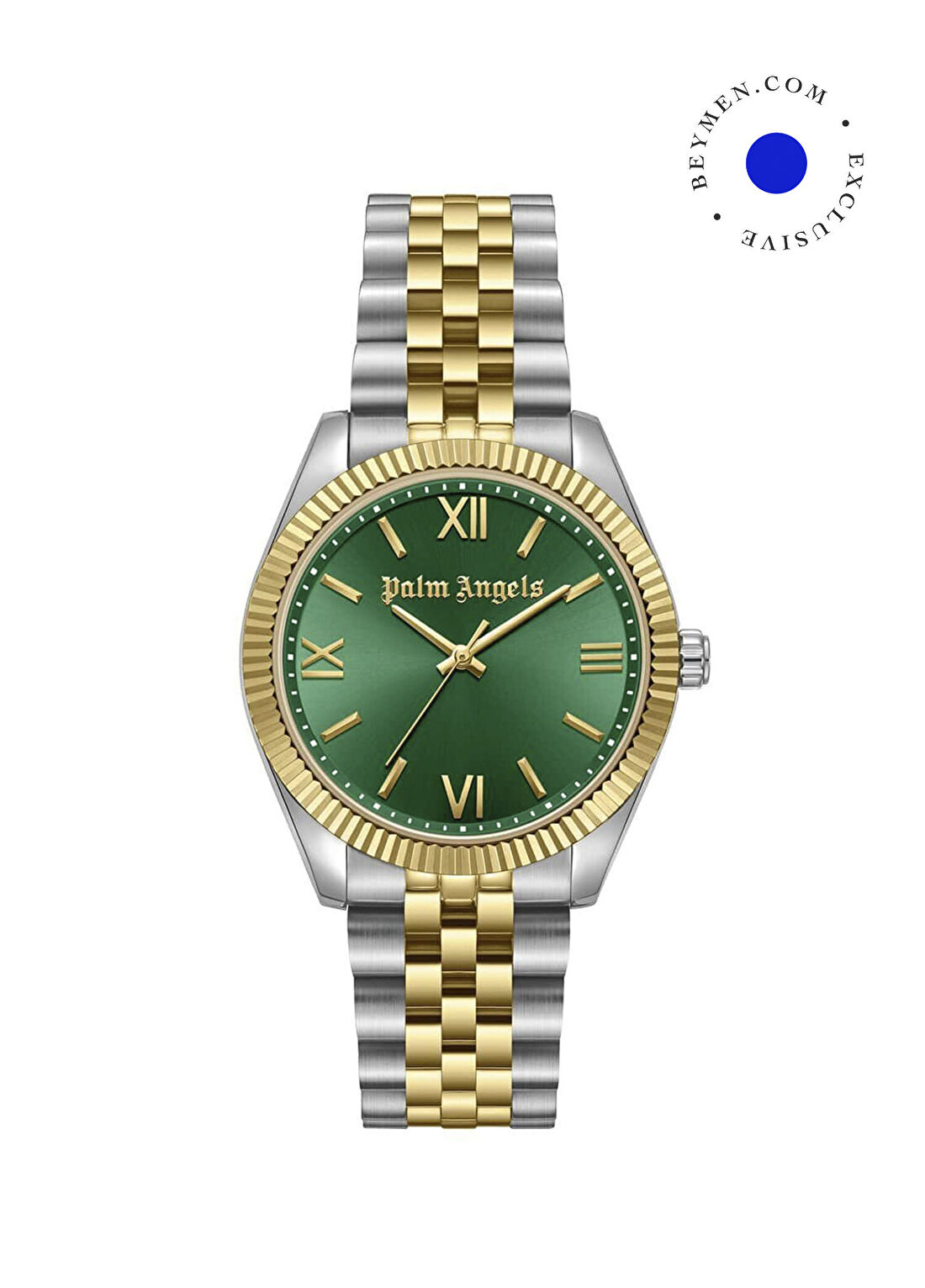 Palm Angels PMWLG0001503 Pioniere Altın Rengi Metalik Gri Çelik Kadın Kol Saati