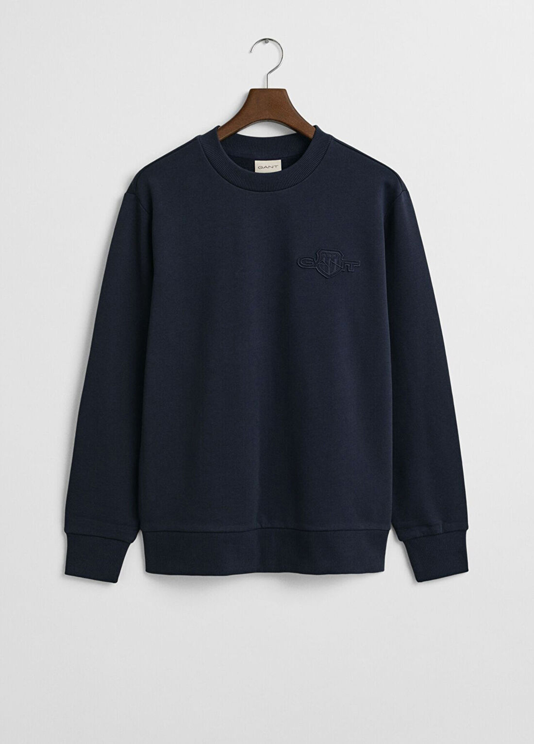 Gant Lacivert Pamuklu Regular Fit Erkek Sweatshirt görsel 3
