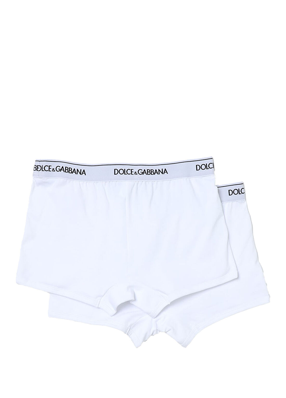 Dolce&Gabbana Beyaz 2'li Boxer Seti