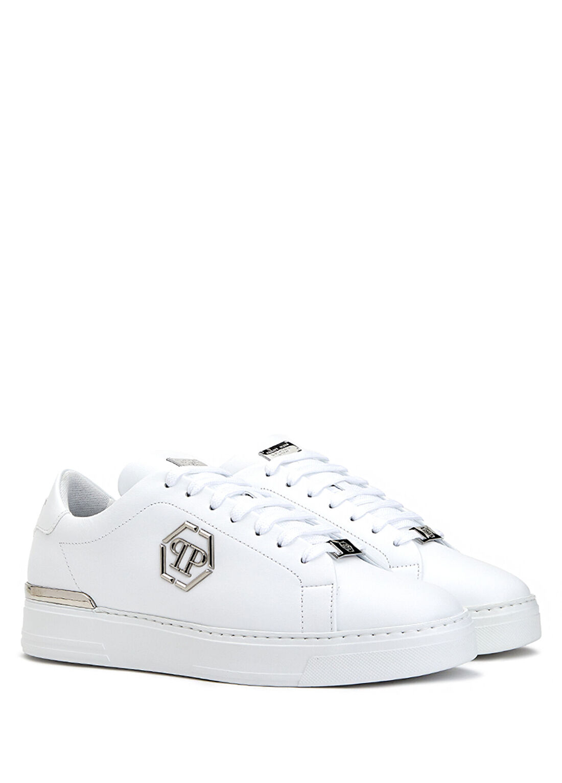 Philipp Plein Beyaz Erkek Deri Sneaker görsel 2