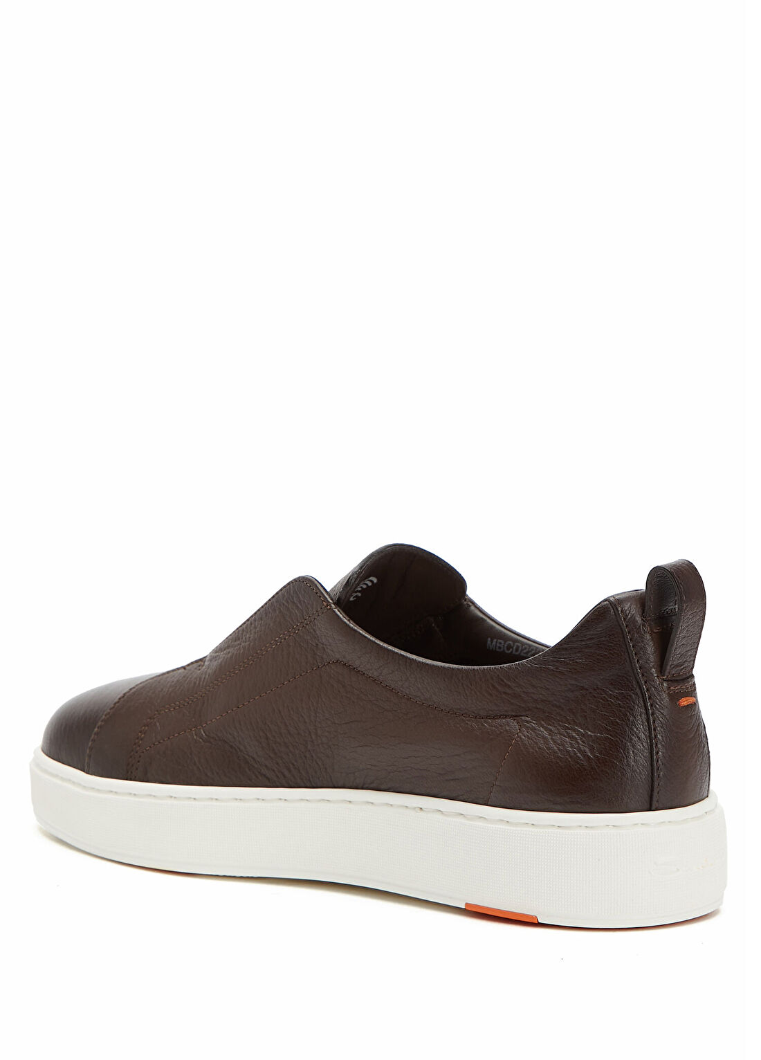 Santoni Sport Victory Kahverengi Erkek Deri Sneaker görsel 3