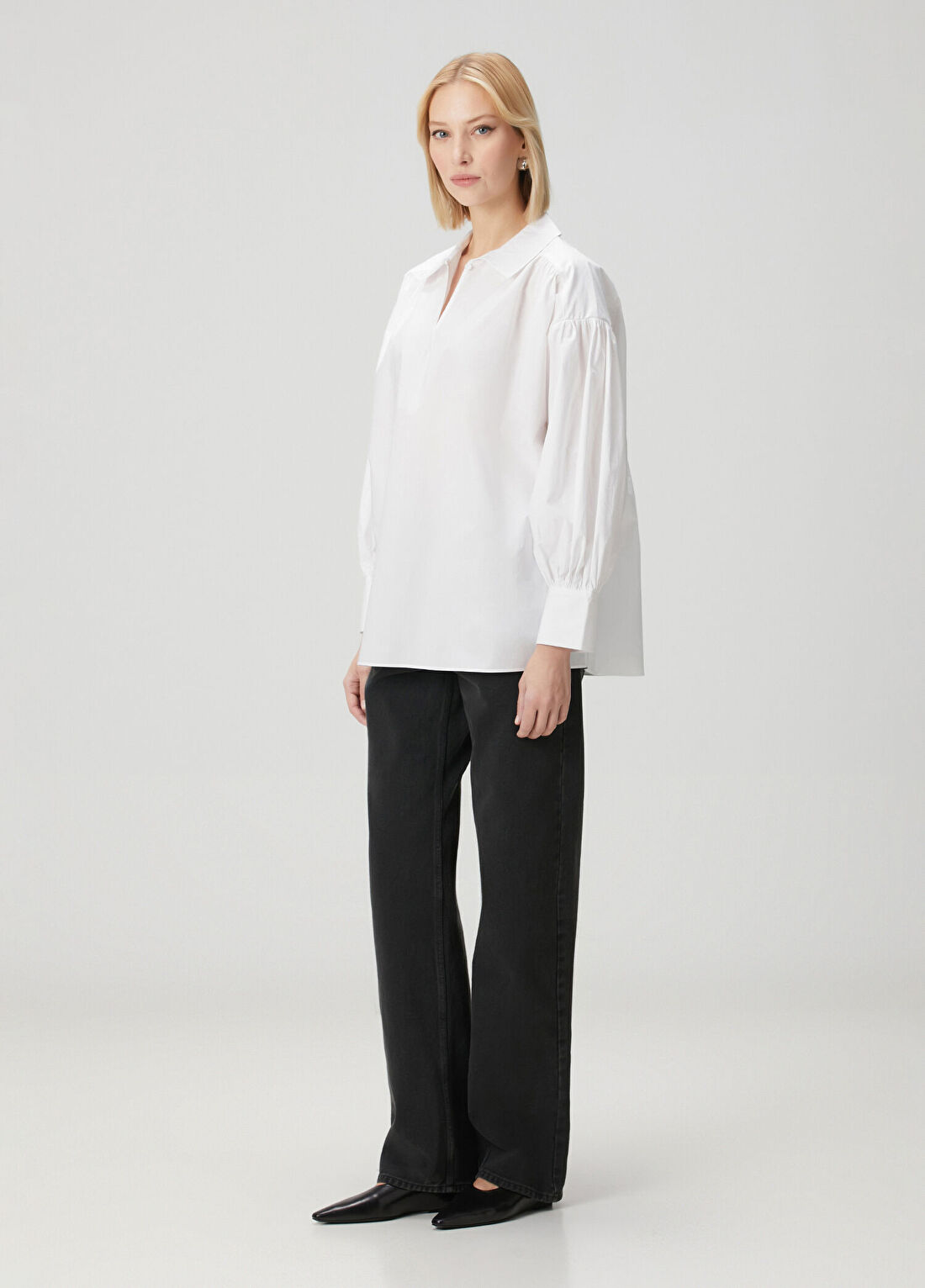 By Malene Birger Leonora Beyaz Bluz görsel 2