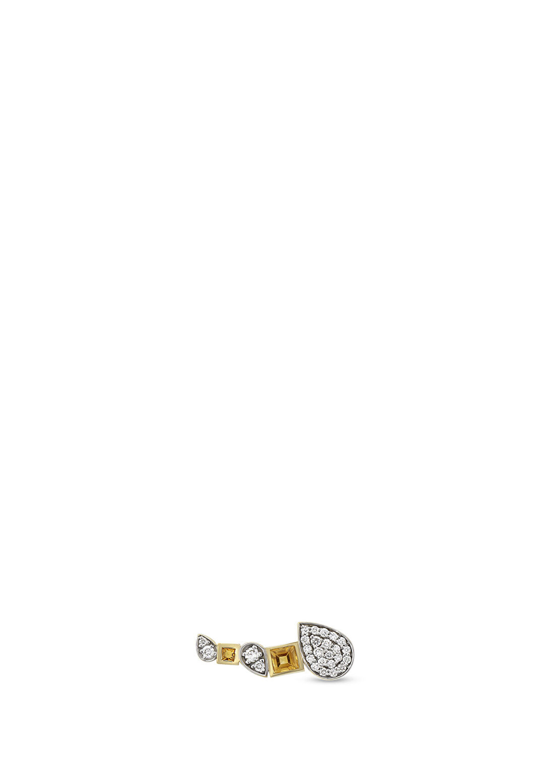 RITA Fine Jewelry Hana Pırlanta Taşlı 14 Ayar Altın Kadın Küpe