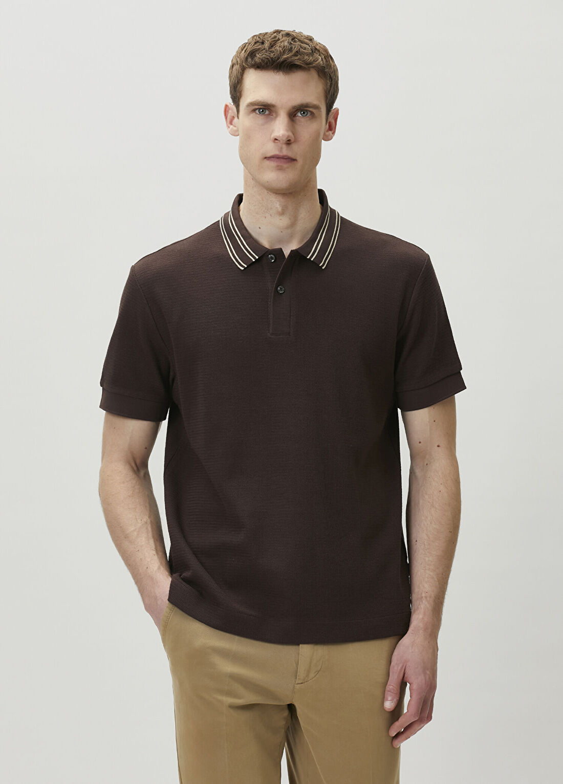 Boss Koyu Kahverengi Polo Yaka T-shirt