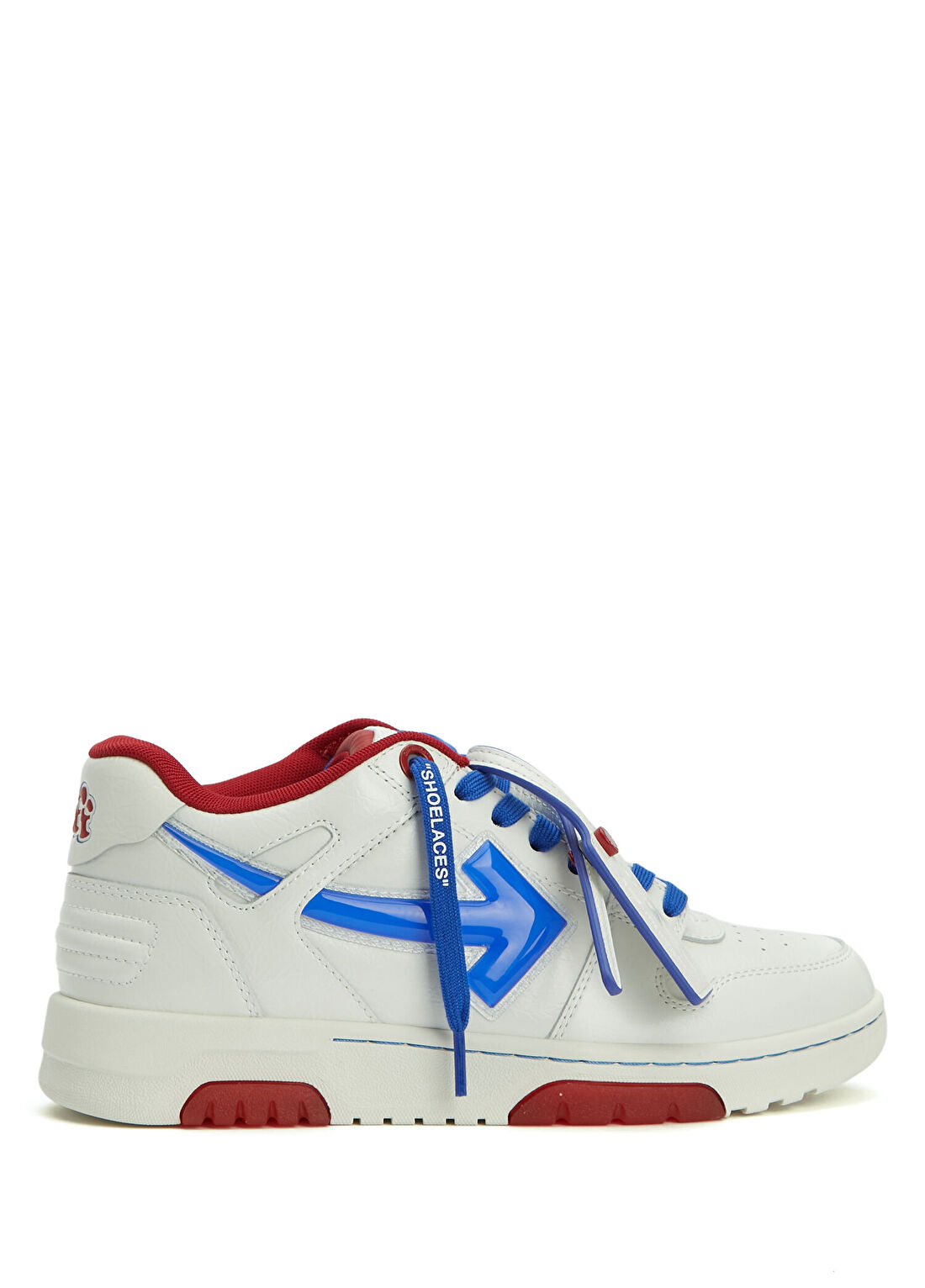 Off-White Out Of Office Mavi Kırmızı Kadın Deri Sneaker