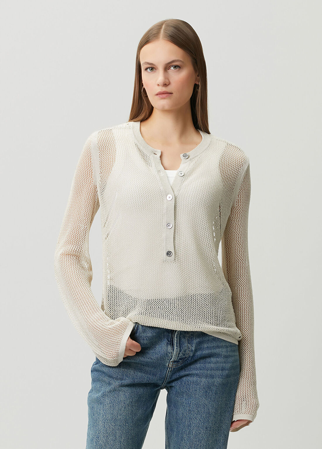 Zadig&Voltaire Mandala Krem Triko