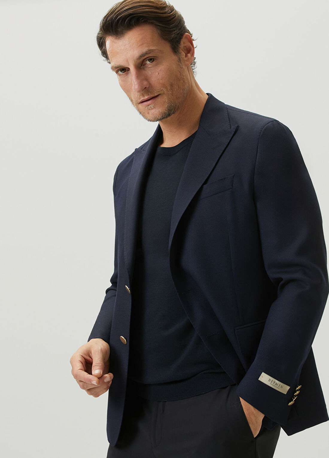 Beymen Collection Drop 7 Lacivert Yün Blazer