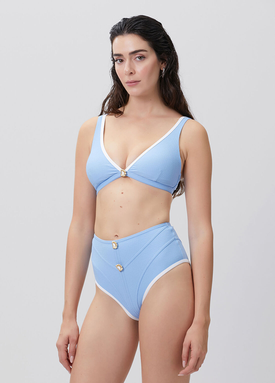 Moeva Merrin Mavi Bikini Üstü