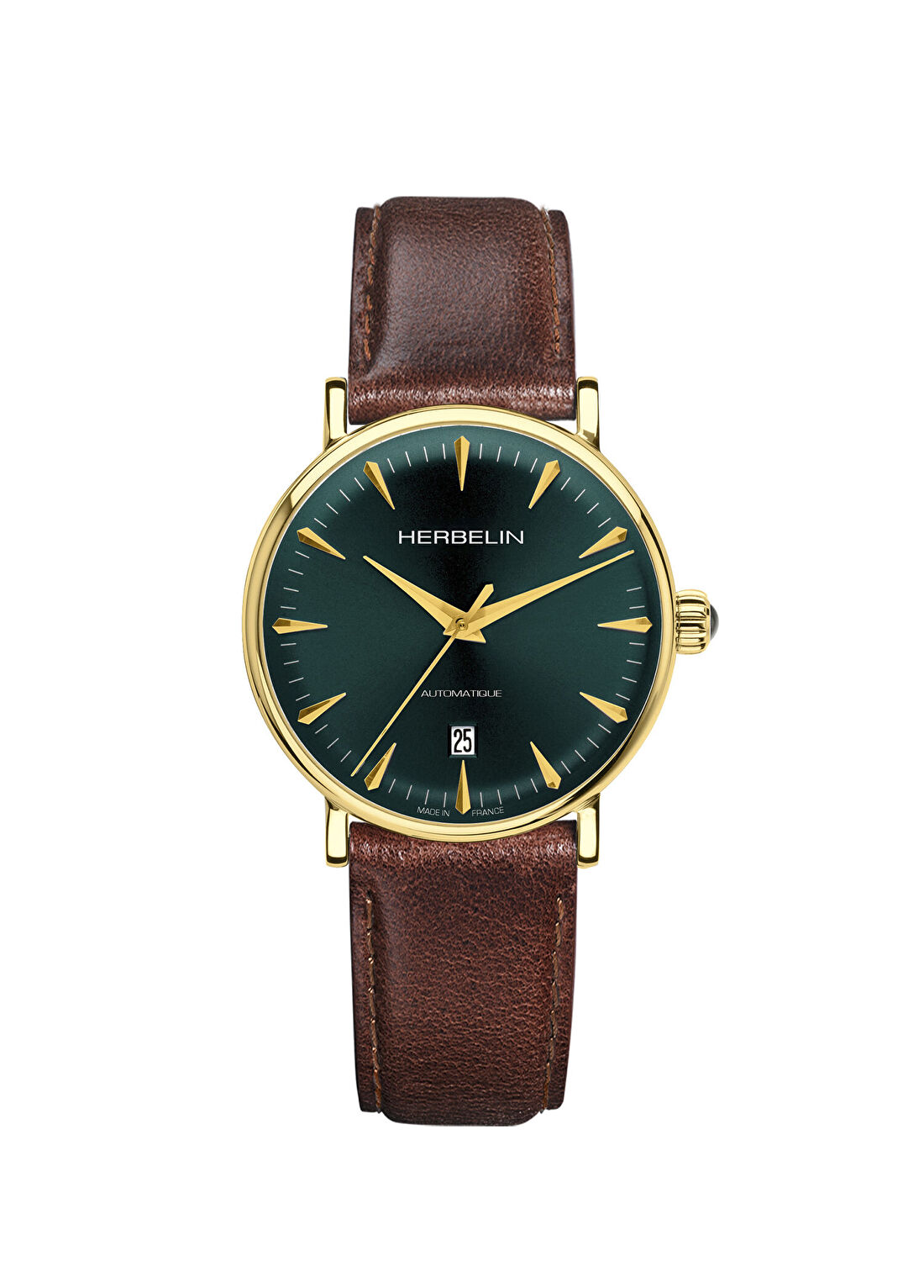 Herbelin Inspiration Automatic 1647P16BR Altın Sarısı Erkek Kol Saati