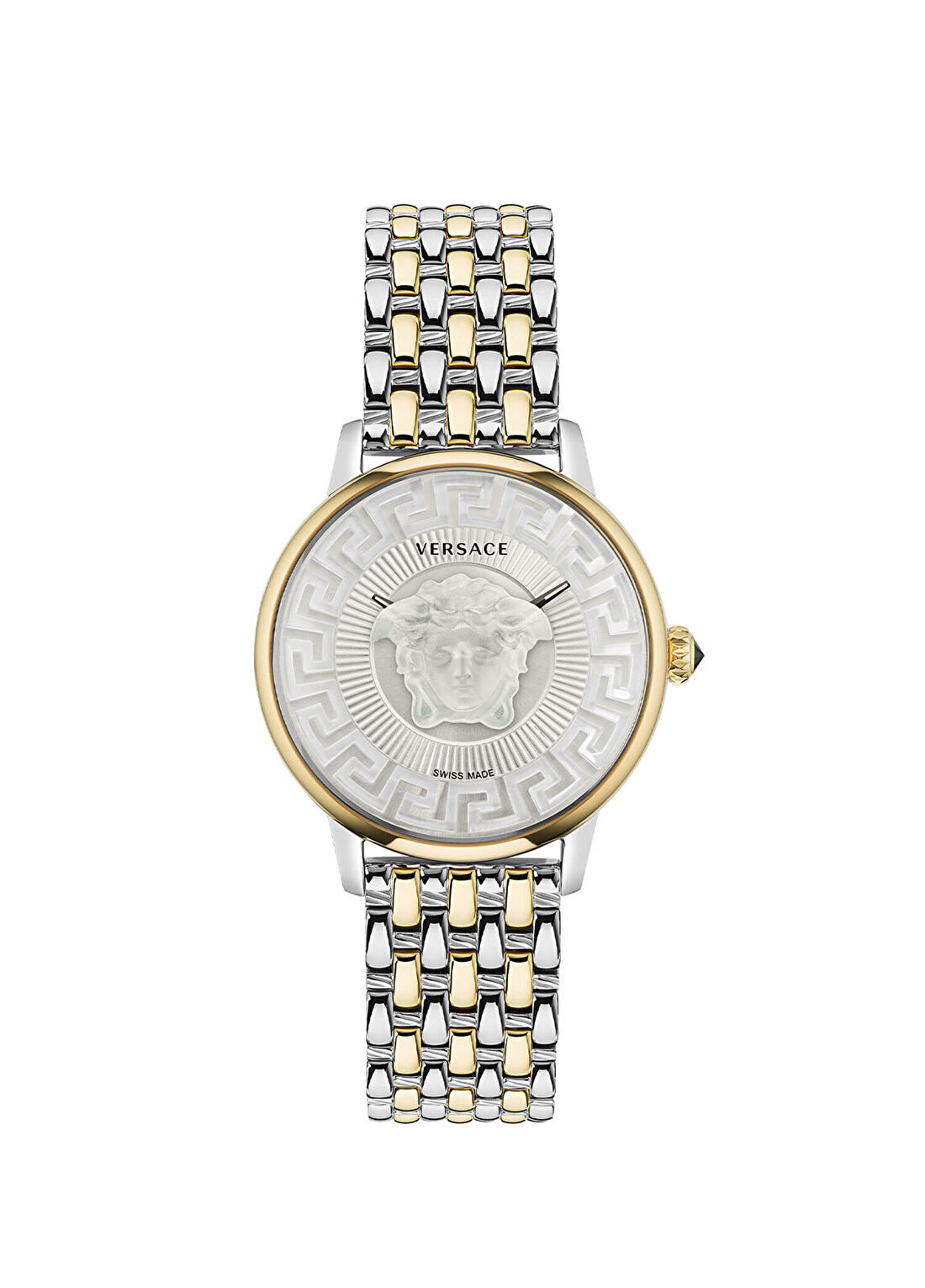 Versace VRSCVE6F00423 Altın Rengi Metalik Gri Kadın Kol Saati