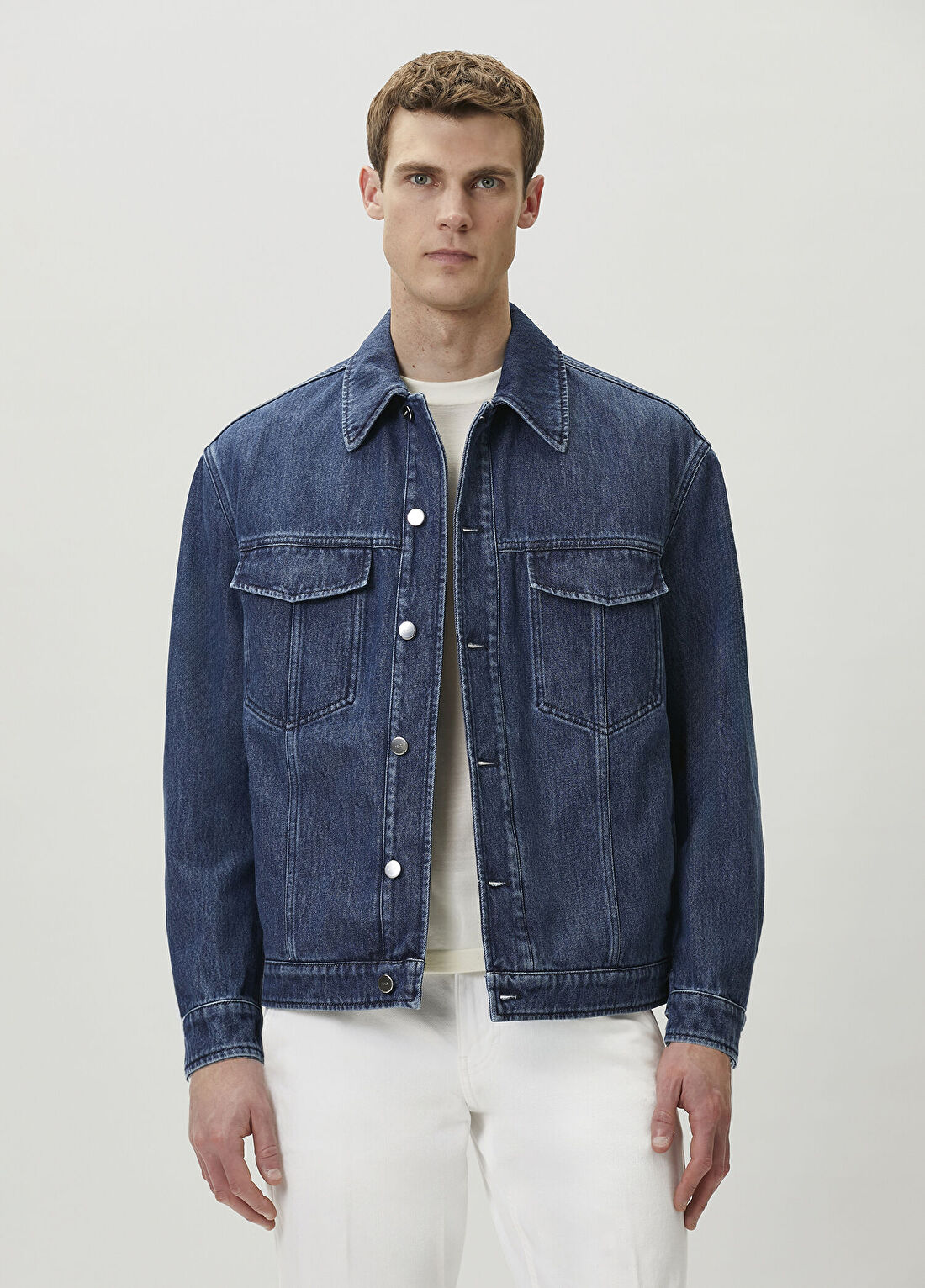 Fendi Lacivert Denim Ceket