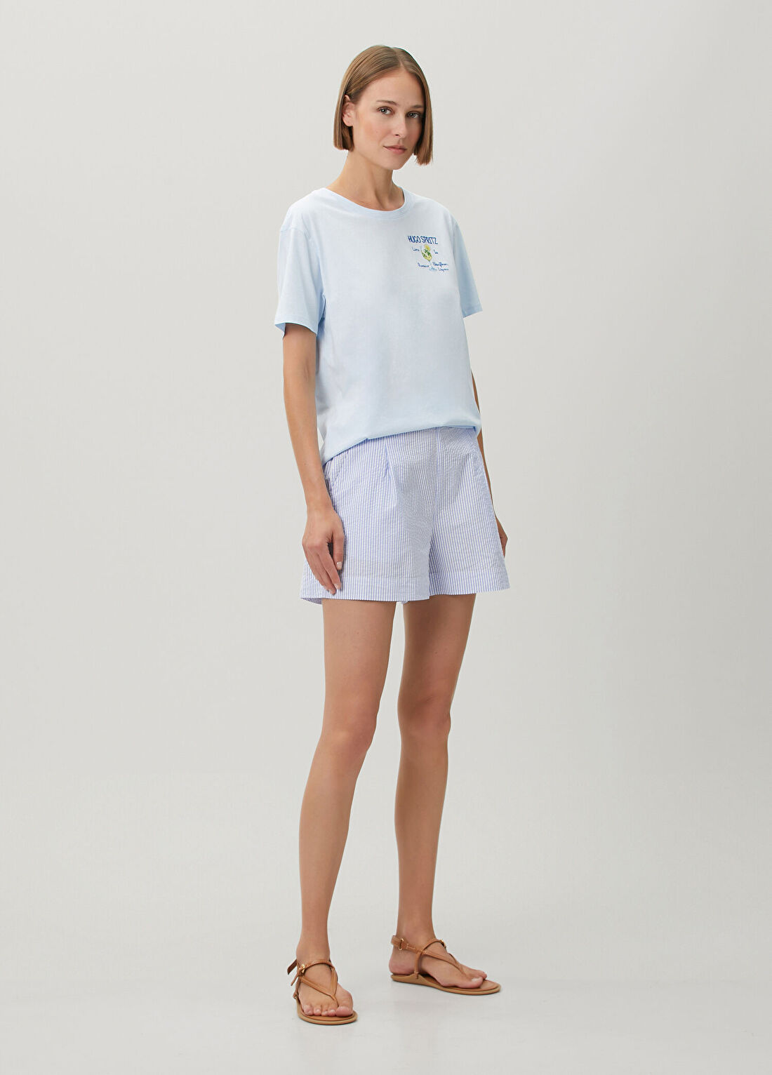 MC2 (Saint Barth) Emilie Mavi T-shirt görsel 2