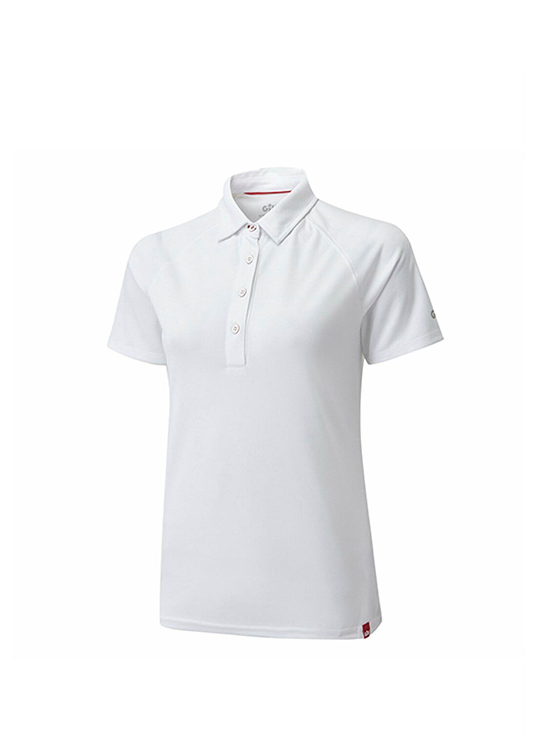 Gill Beyaz UV Korumalı Polo Yaka Kısa Kollu Kadın Spor T-shirt görsel 2