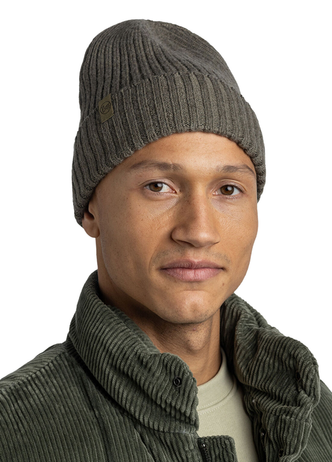 Buff Knitted Norval Bark Unisex Bere görsel 3