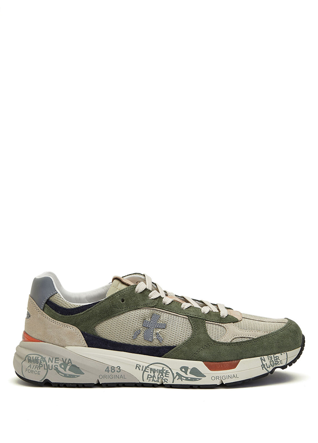 Premiata Mase Gri Yeşil Erkek Sneaker
