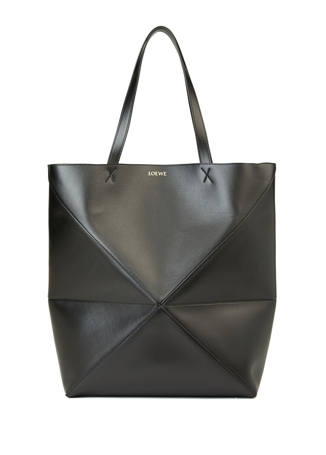 Loewe XL Puzzle Fold Tote Siyah Erkek Deri Çanta