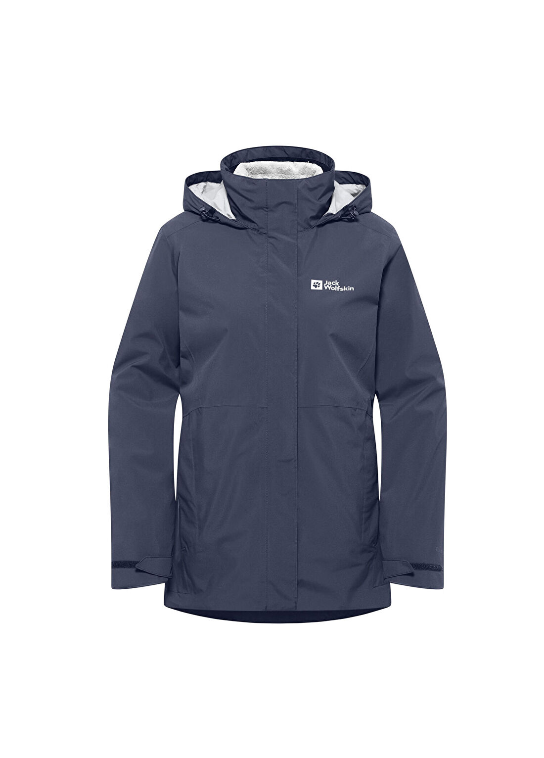Jack Wolfskin Rotwand 3IN1 JKT W Lacivert Kapüşonlu Kadın Spor Mont