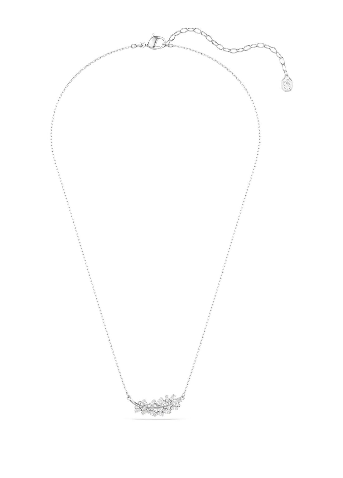 Swarovski Vienna Pend Feather White Rhs Kadın Kolye