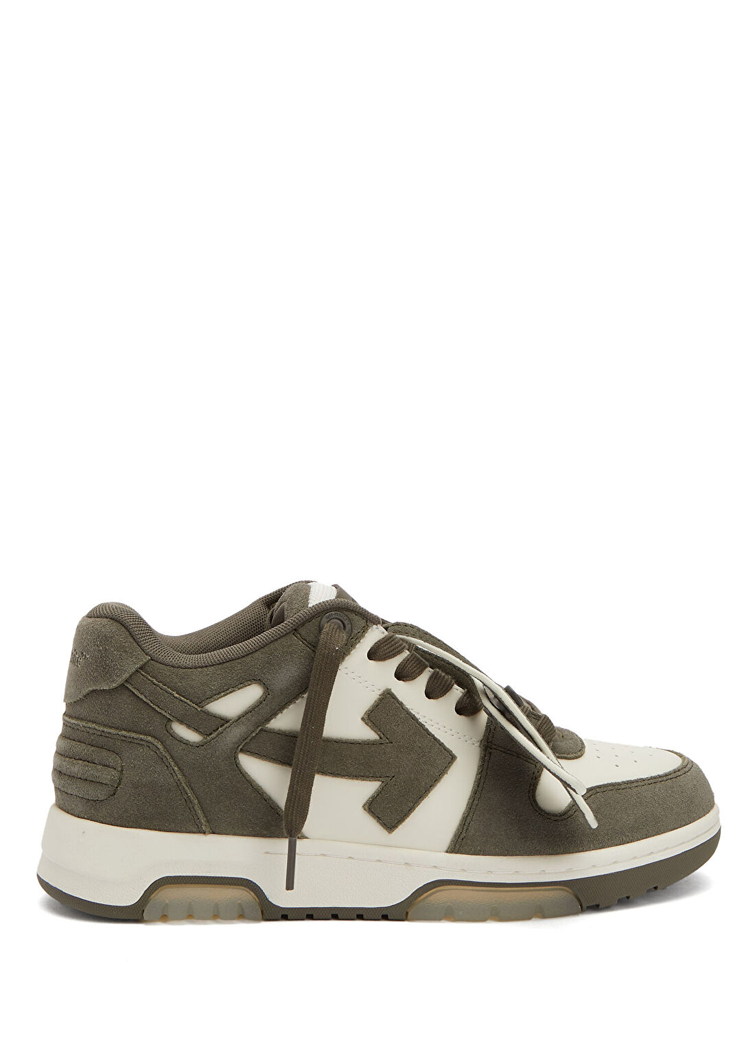 Off-White Out Of Antrasit Krem Kadın Deri Sneaker