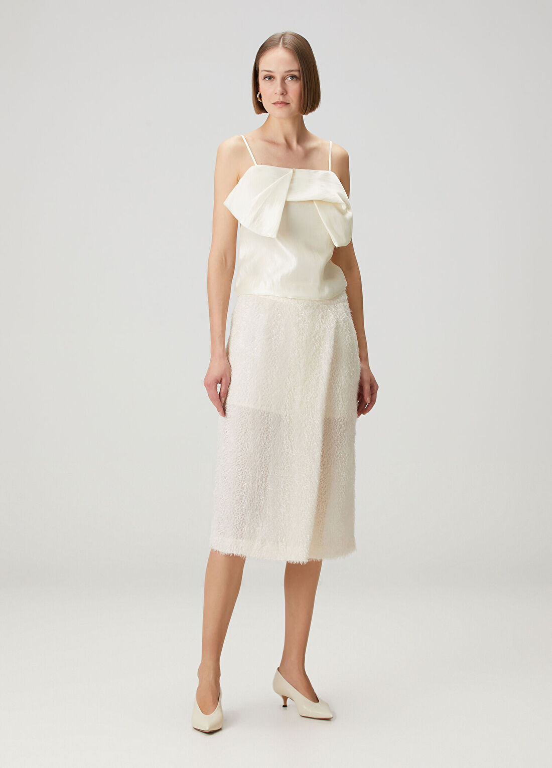 The Garment Lela Krem Midi Etek