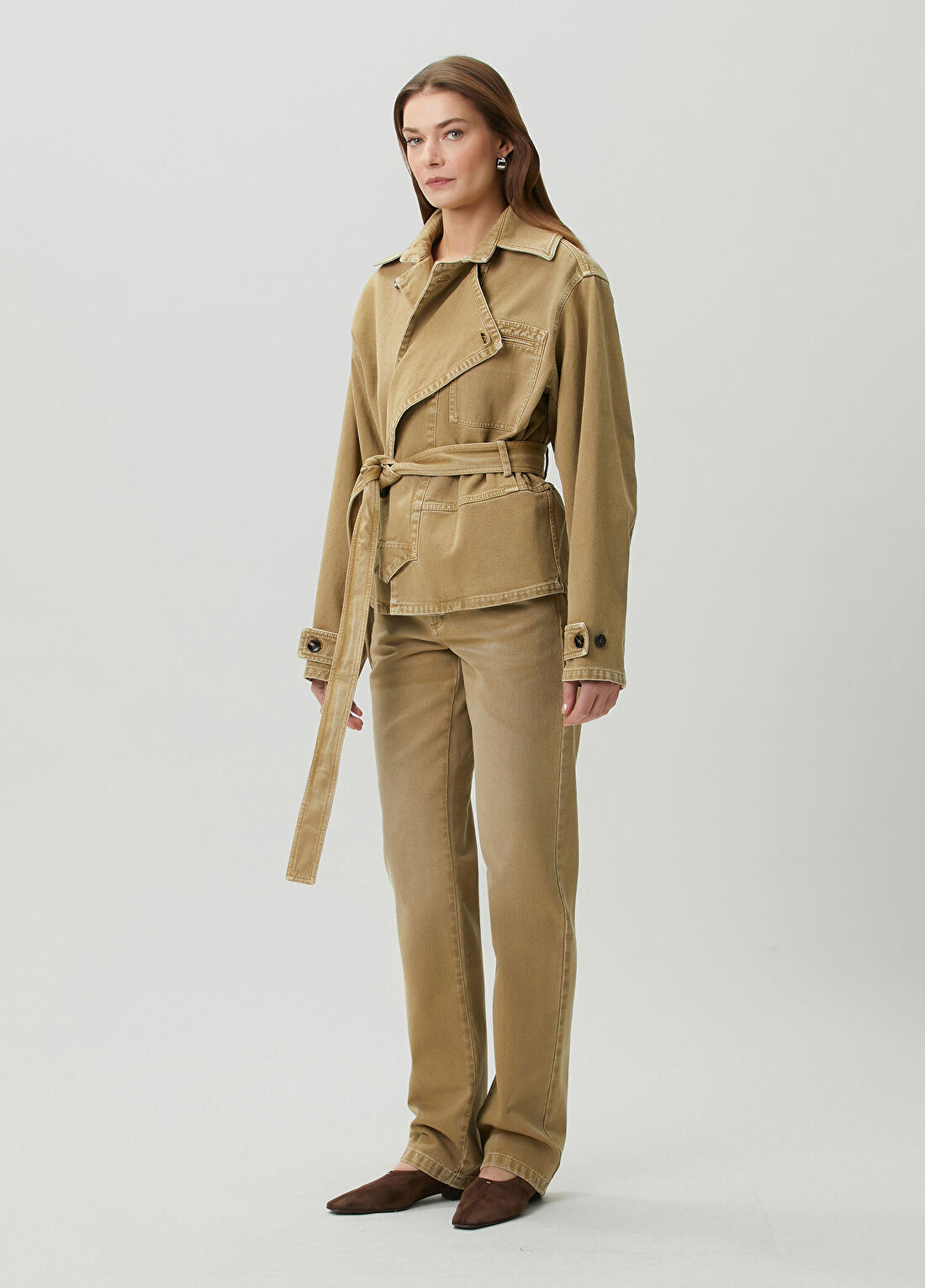 Retori Camel Denim Ceket görsel 2