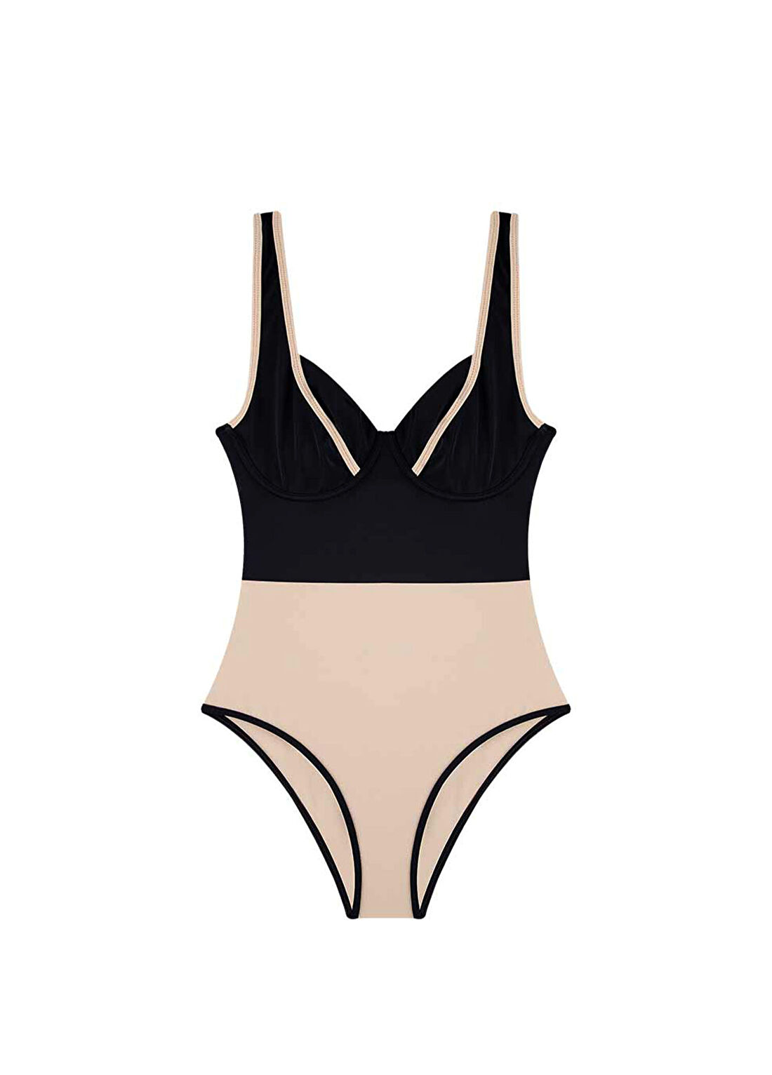 Bia Swimwear Margot Black Balenli Kadın Mayo
