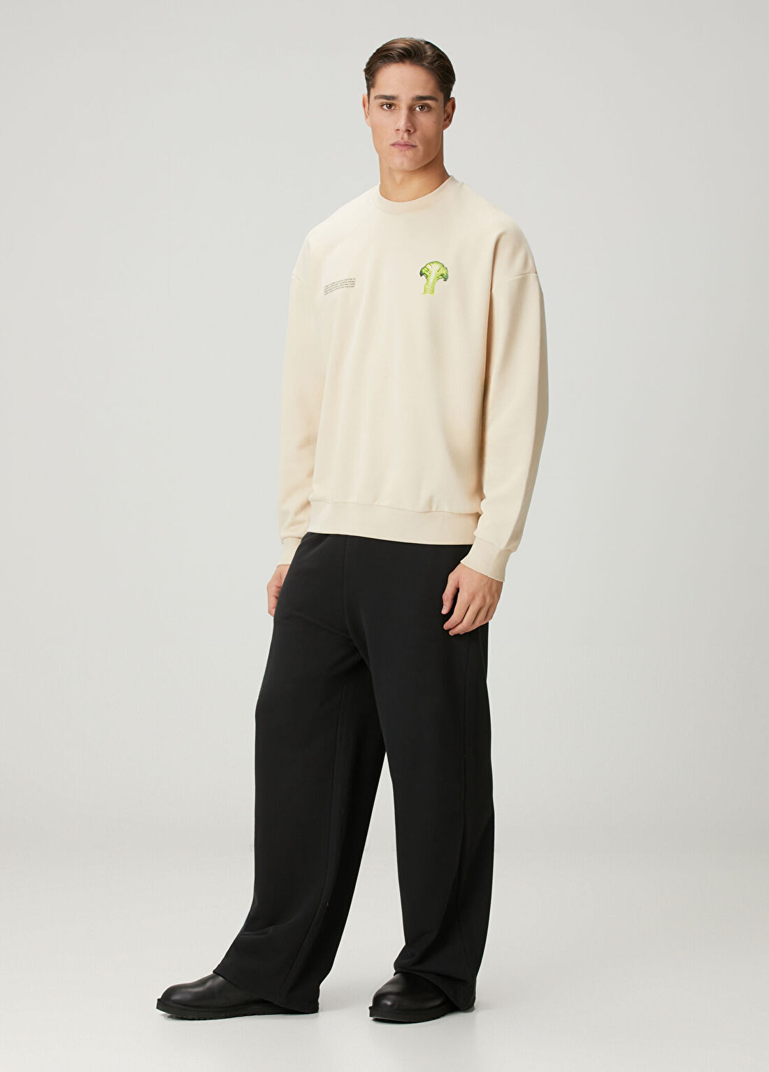Pangaia Bej Sweatshirt görsel 2