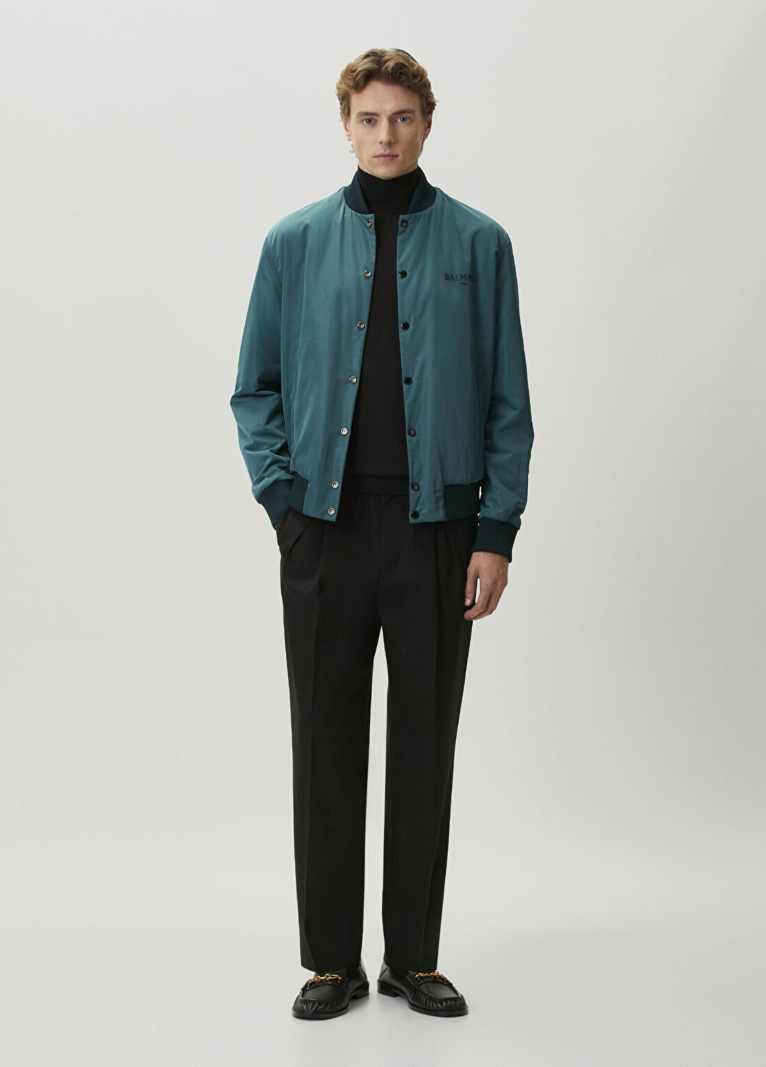 Balmain Yeşil Siyah Çift Taraflı Mont görsel 3