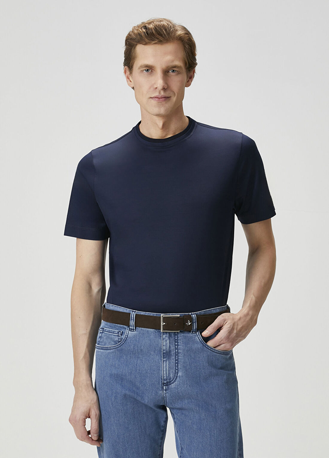 Canali Lacivert T-shirt
