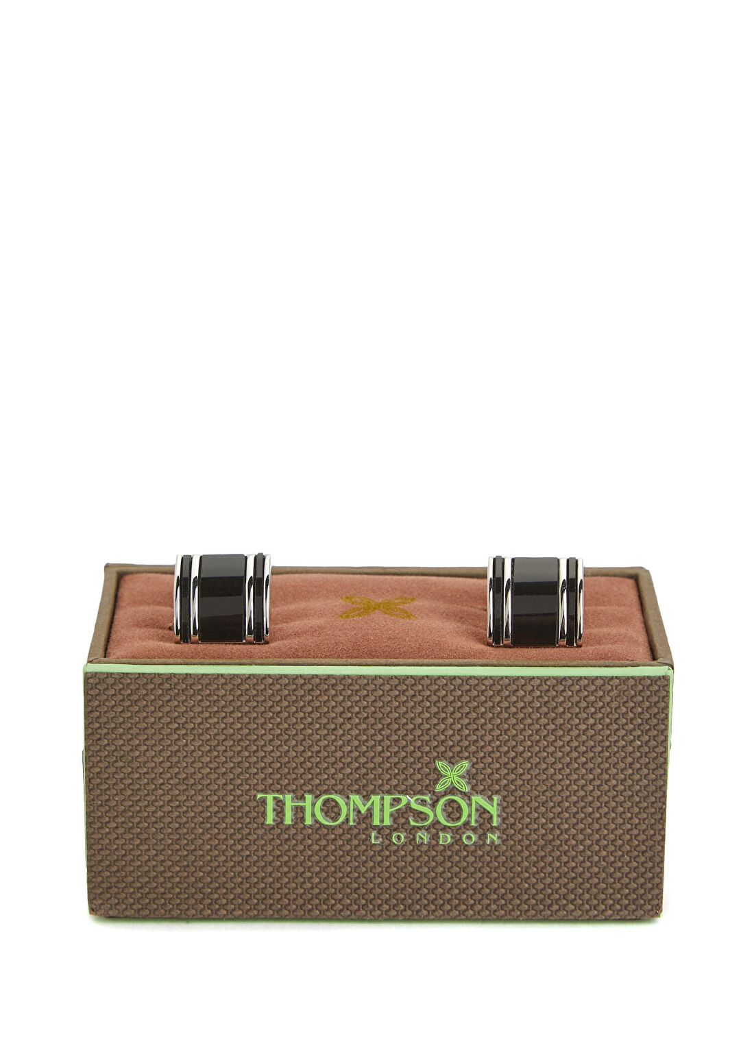 Thompson Siyah Silver Kol Düğmesi