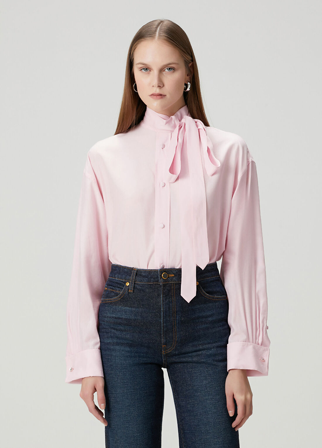 Kenzo Bow Pembe Gömlek