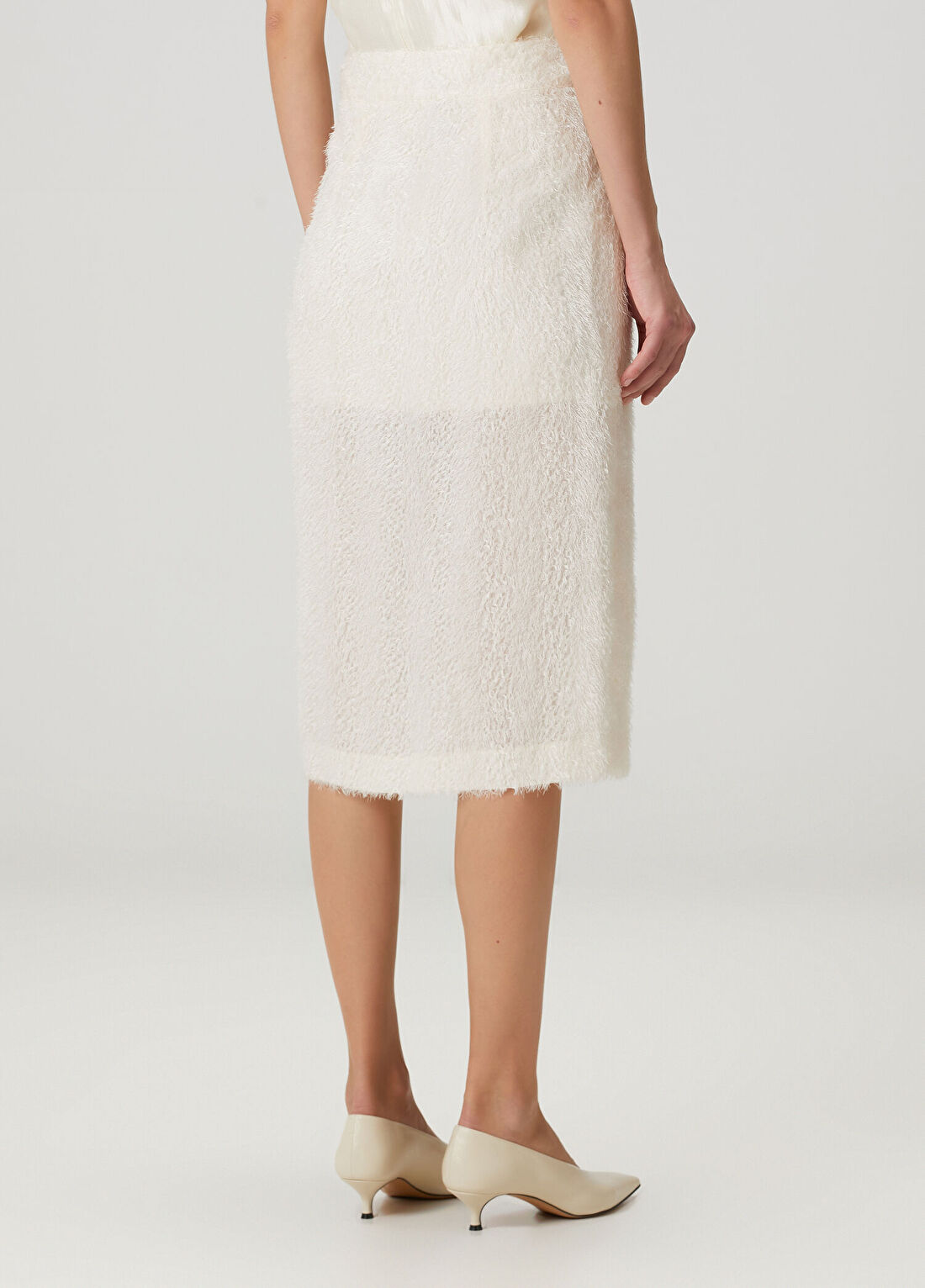The Garment Lela Krem Midi Etek görsel 4