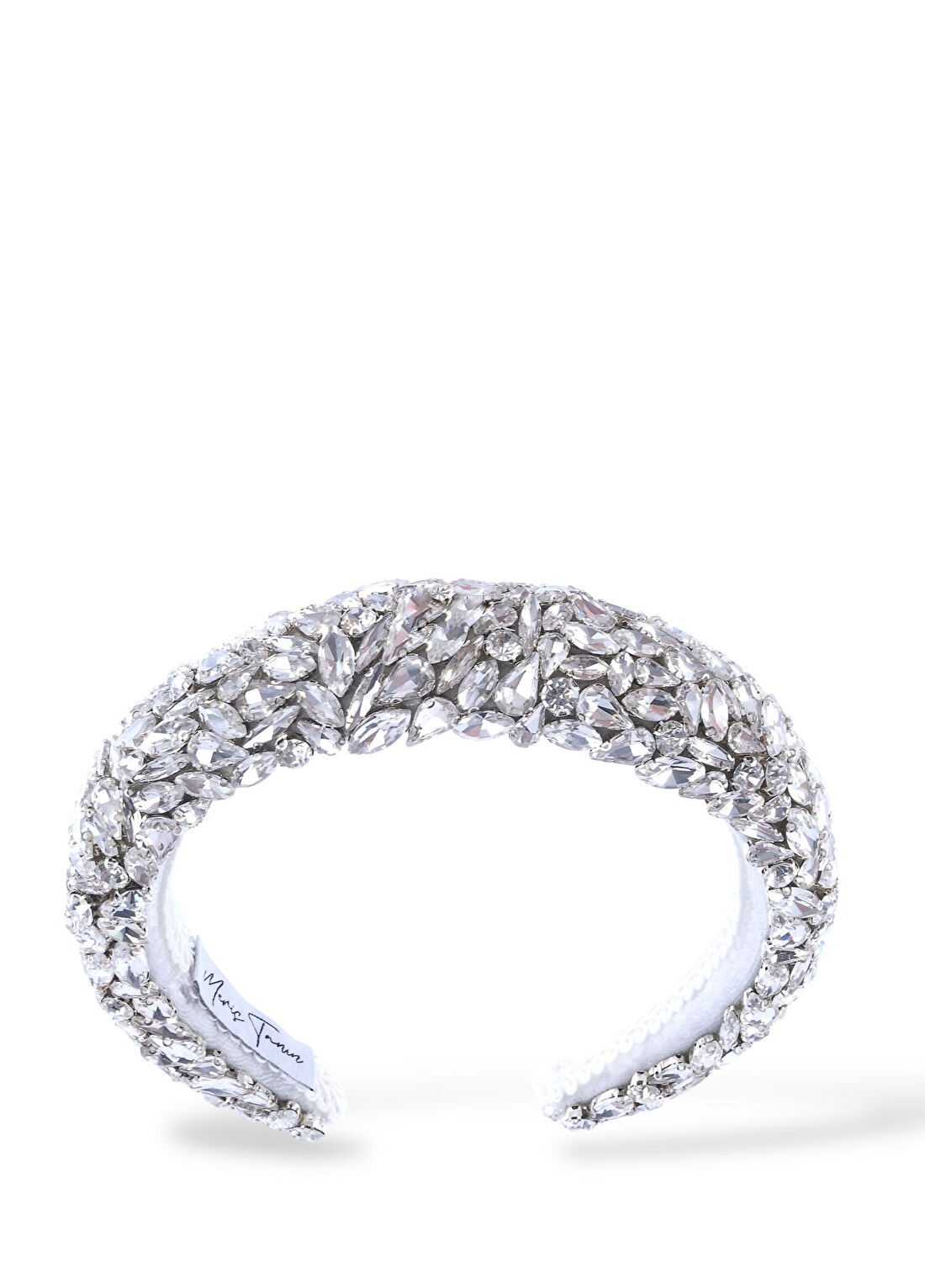 Meriç Tanın Clara Headband Silver Kristal Taşlı Kadın Taç görsel 2