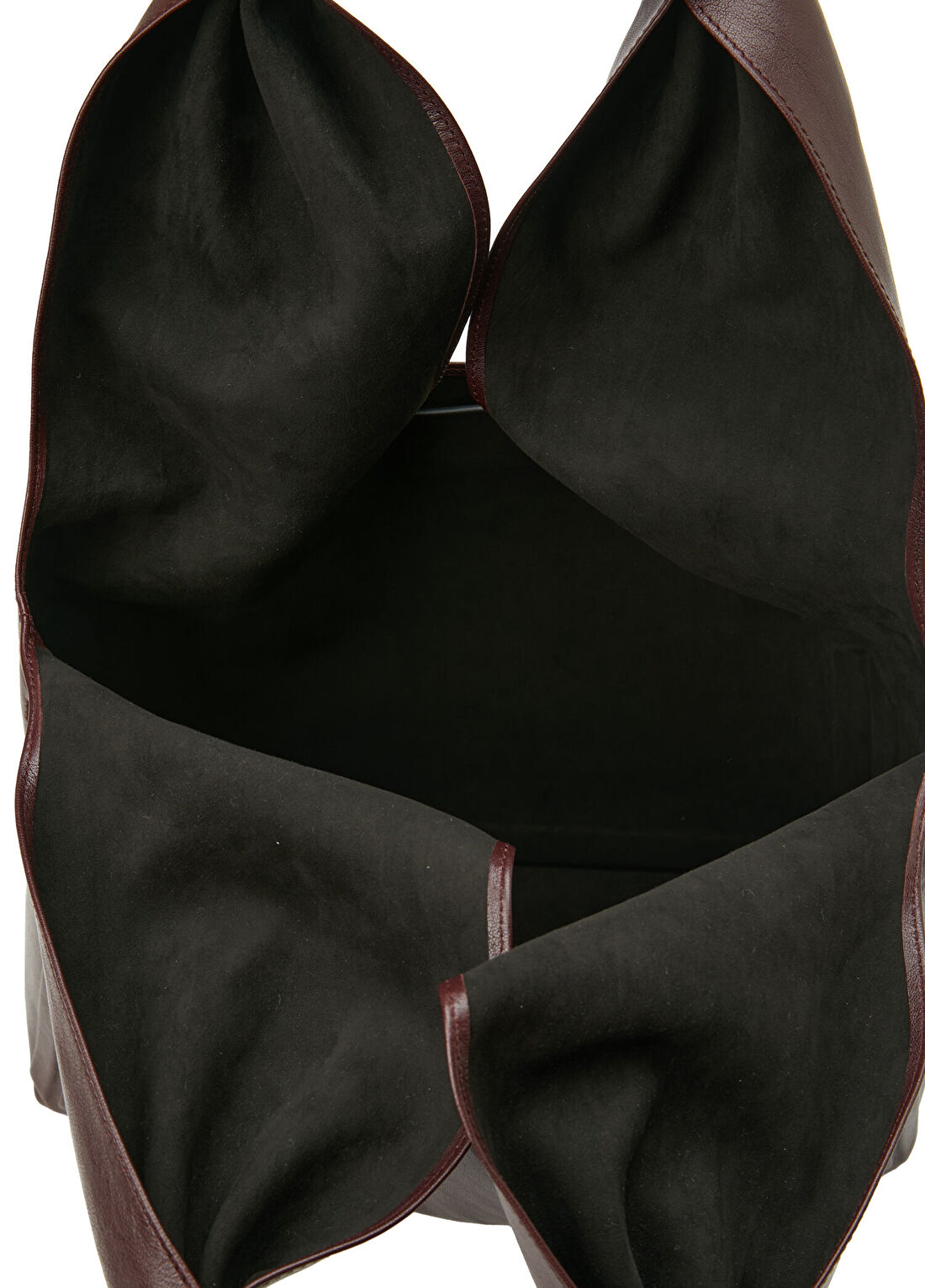 Maison Margiela Box Bag Medium Bordo Kadın Deri Çanta görsel 4