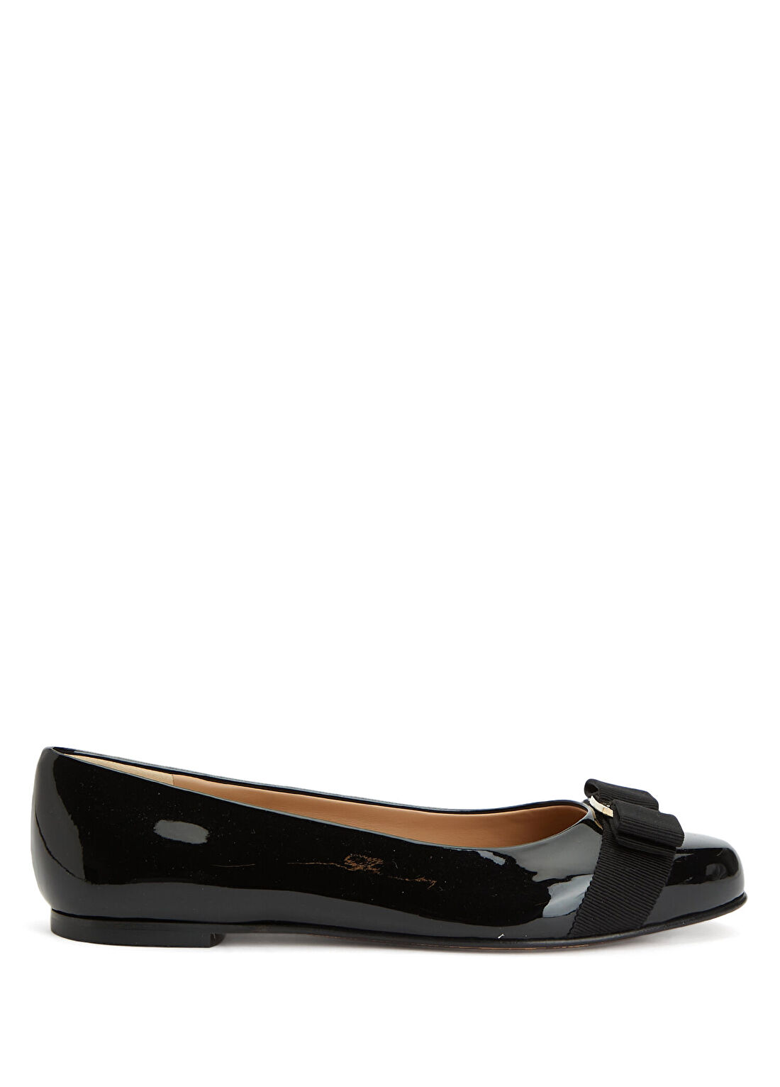 Ferragamo Siyah Deri Babet
