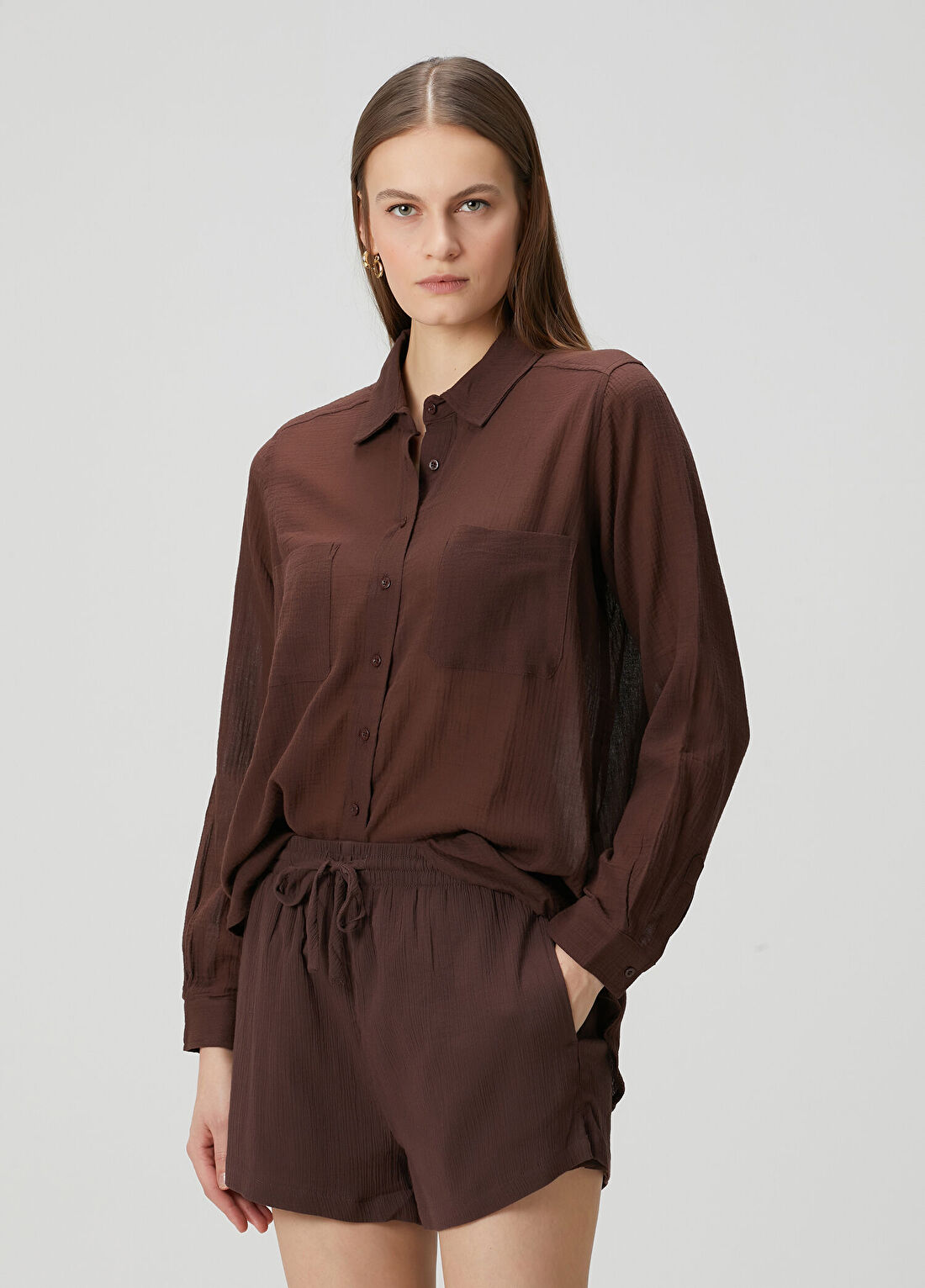 Seafolly Kahverengi Gömlek