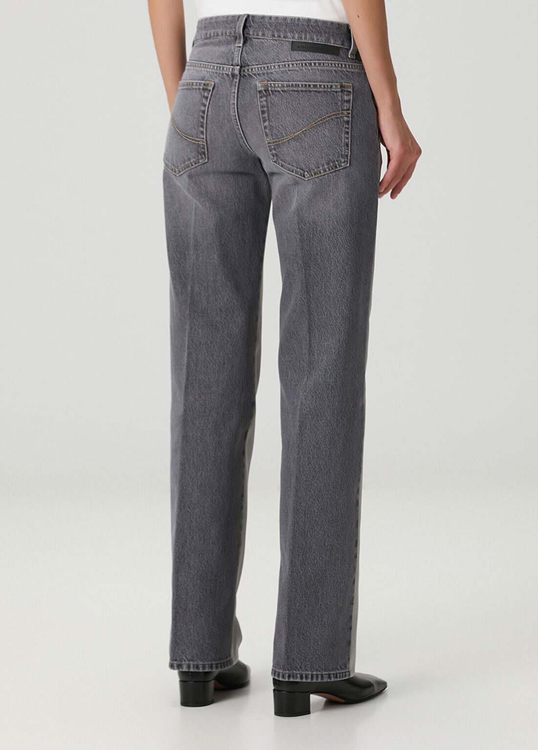 Stella McCartney Tailoring Gri Jean Pantolon görsel 4