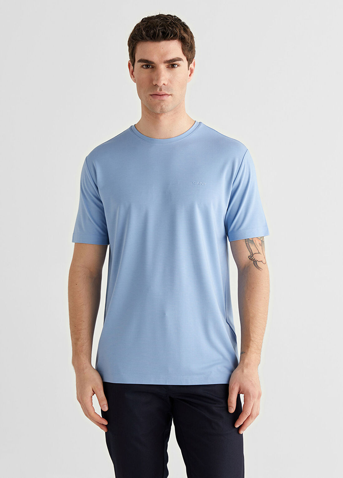 Gant Mavi Baskılı Regular Fit Kısa Kollu Erkek T-Shirt