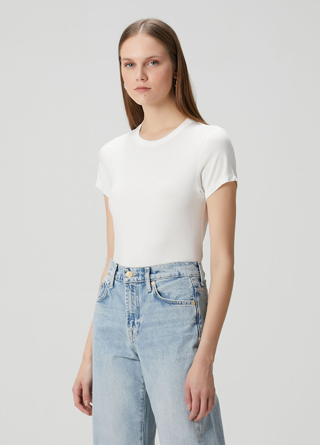 Rag&Bone Luca Beyaz T-shirt görsel 3