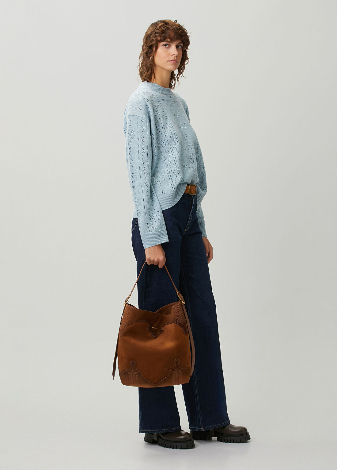 Zadig&Voltaire Jane Taba Kadın Süet Çanta görsel 2