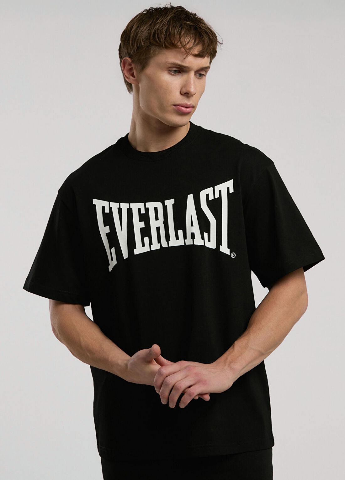 Everlast Siyah Classics Comfort Logo Kısa Kollu Erkek T-Shirt görsel 2