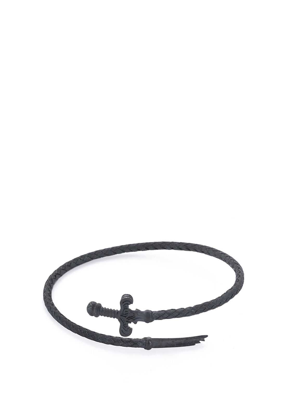 AtolyeWolf Broken Sword Bangle Erkek Oksit Gümüş Bileklik