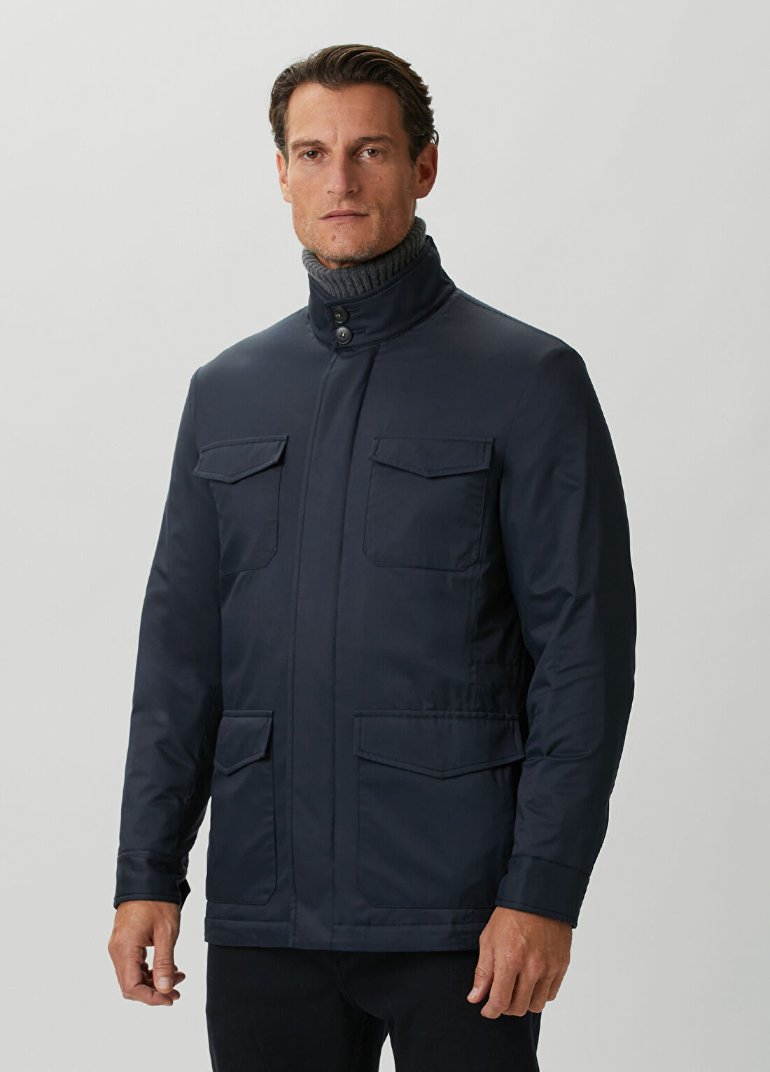 Canali Lacivert Kaban görsel 3