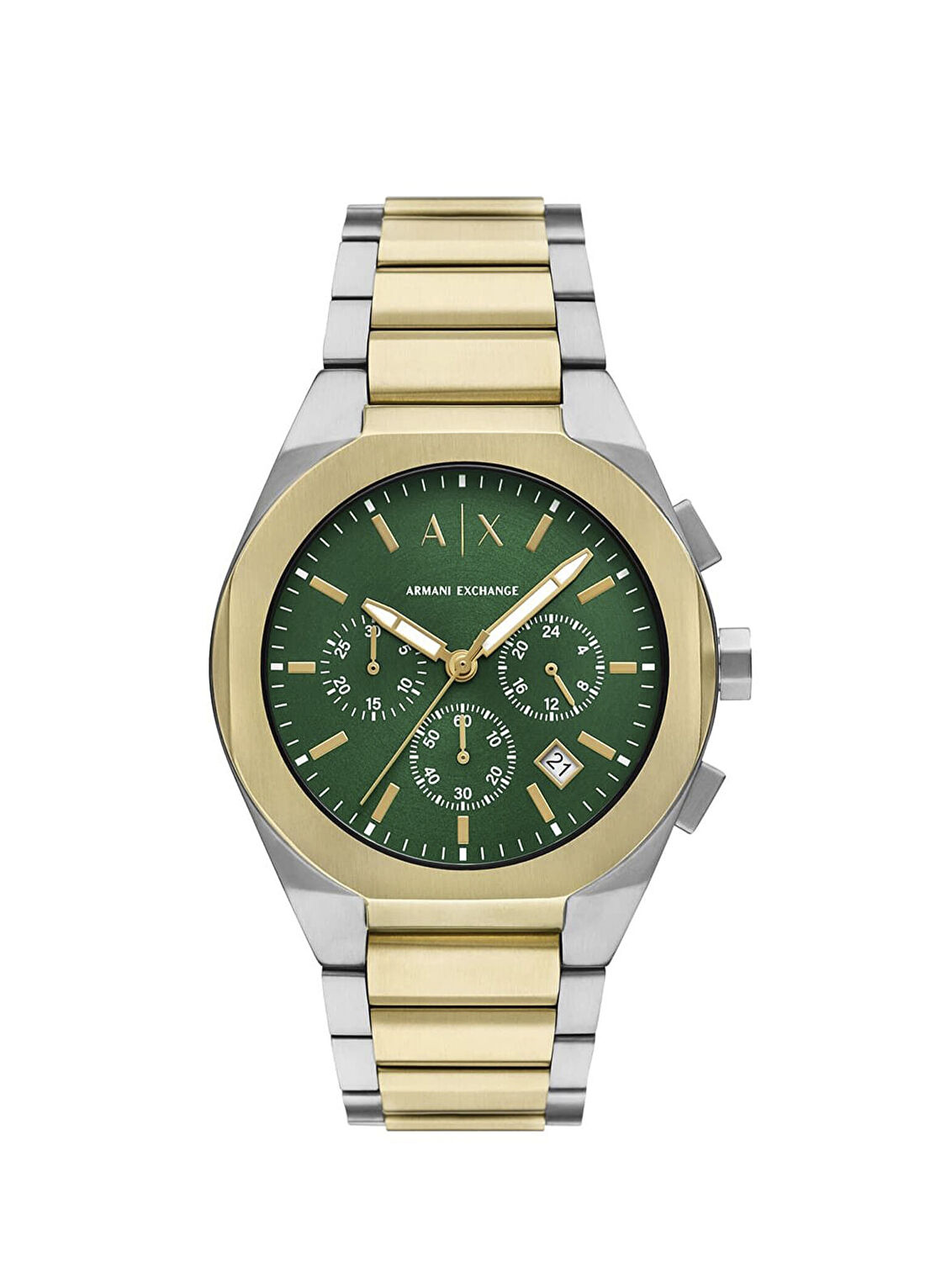 Armani Exchange AX4184 Altın Rengi Metalik Gri Çelik Erkek Kol Saati