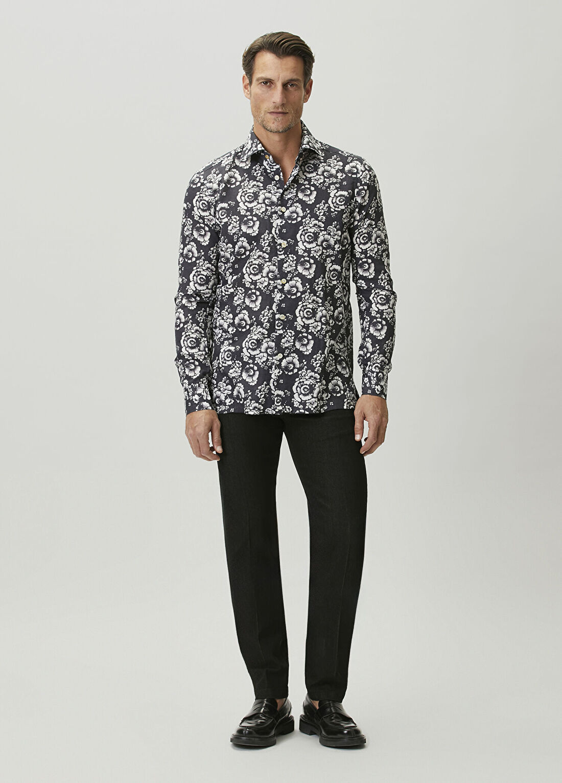 Kiton Siyah Jean Pantolon