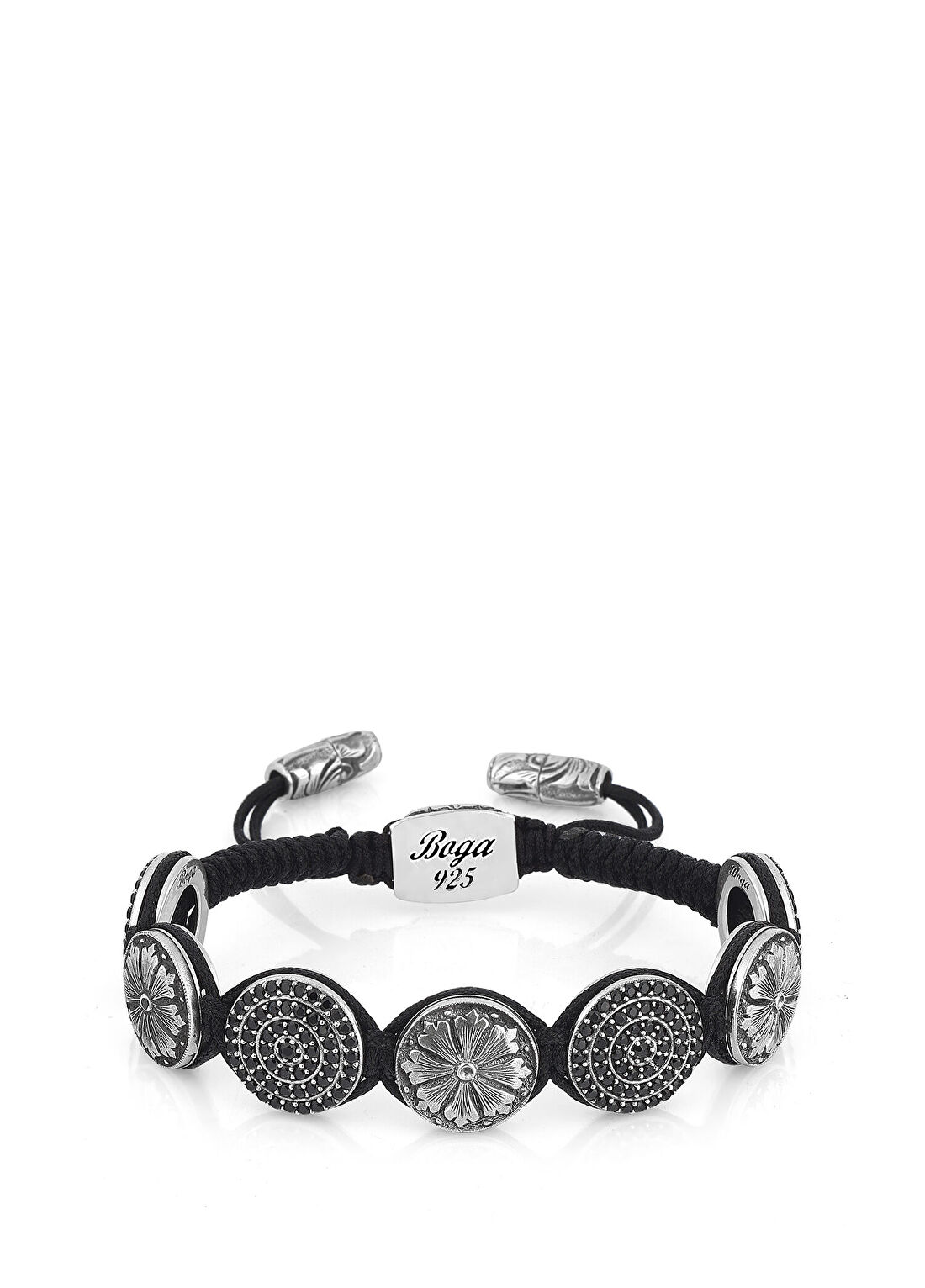 Boga Engraved Crc Zc Snake Erkek Gümüş Bileklik