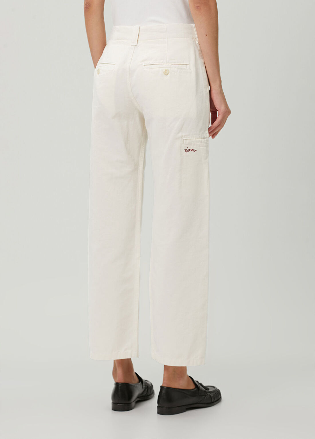 Kenzo Ekru Casual Pantolon görsel 4